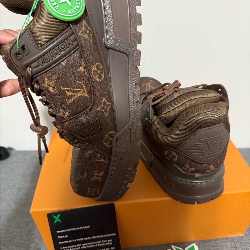 Louis Vuitton Maxi Trainer Brown Sneakers with Chunky Sole - Picture 6 of 9